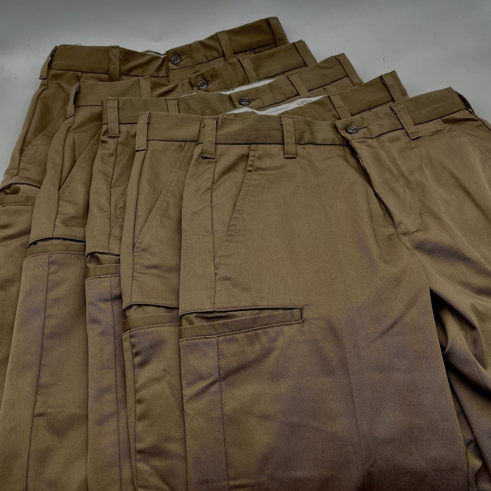 5 weagurd U P S Tan Brown Work‎ Pants Size 28x 33 Uniform